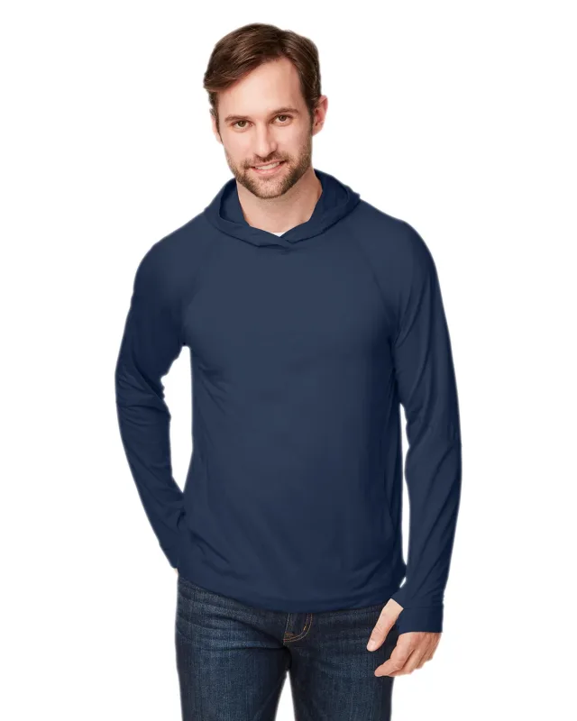North End Unisex JAQ Stretch Performance Hooded T-Shirt — view 24