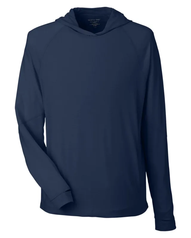 North End Unisex JAQ Stretch Performance Hooded T-Shirt — view 28