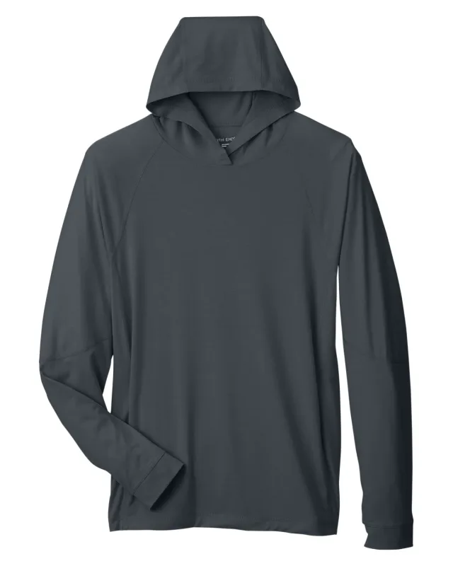 North End Unisex JAQ Stretch Performance Hooded T-Shirt — view 3