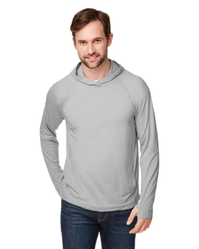 North End Unisex JAQ Stretch Performance Hooded T-Shirt — view 34