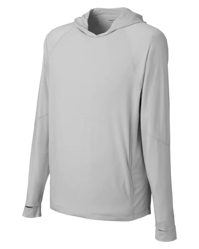 North End Unisex JAQ Stretch Performance Hooded T-Shirt — view 36