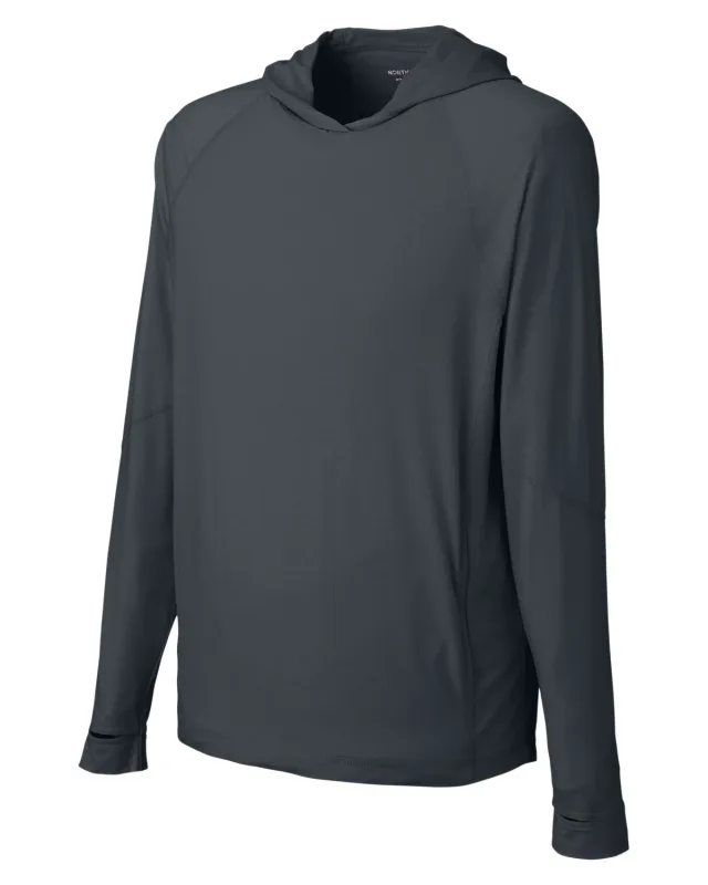 North End Unisex JAQ Stretch Performance Hooded T-Shirt — view 6