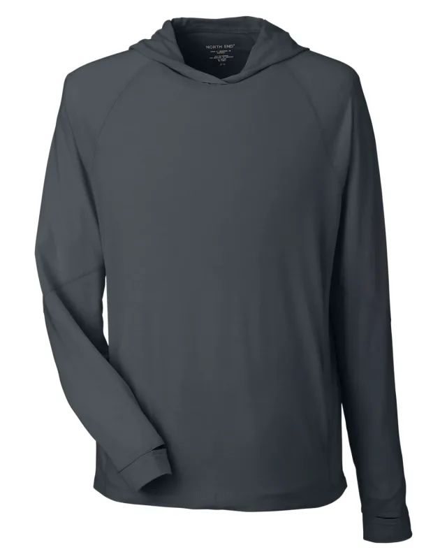North End Unisex JAQ Stretch Performance Hooded T-Shirt — view 8
