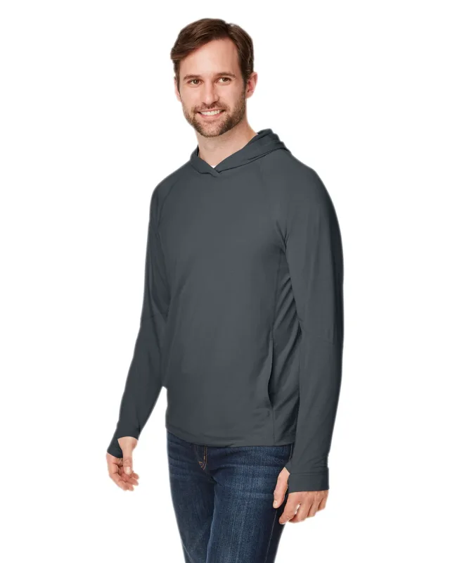 North End Unisex JAQ Stretch Performance Hooded T-Shirt — view 9