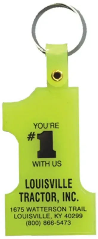 Customizable Number One Shaped Key Tag — view 9