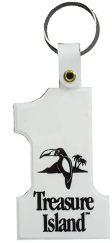 Customizable Number One Shaped Key Tag — view 13