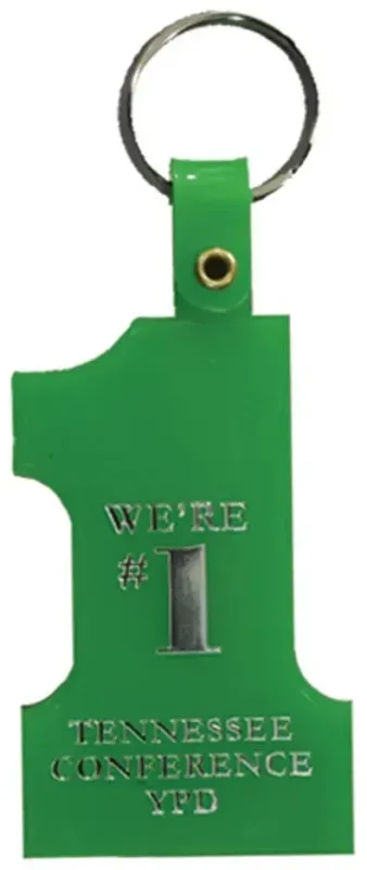 Customizable Number One Shaped Key Tag — view 7