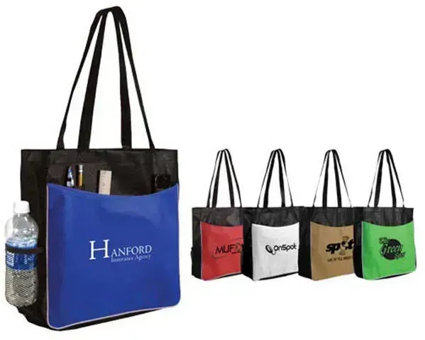 Durable Custom Tote Bag with Logo - NW Polypropylene 90 gsm, Reinforced Straps and Deep Pockets