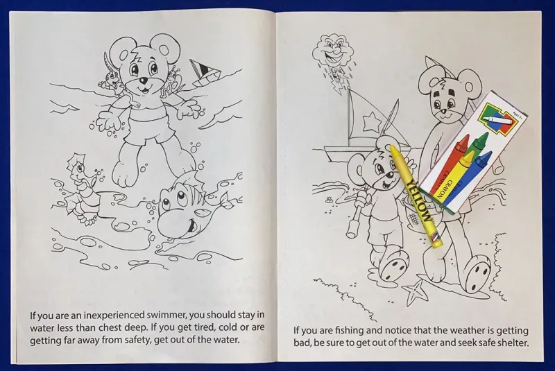 Ocean Safety Awareness Coloring and Activity Book — view 2