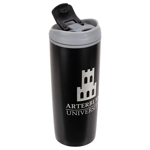 Olympia 17 oz Stainless Steel/Polypropylene Tumbler with Flip Top Lid — view 2