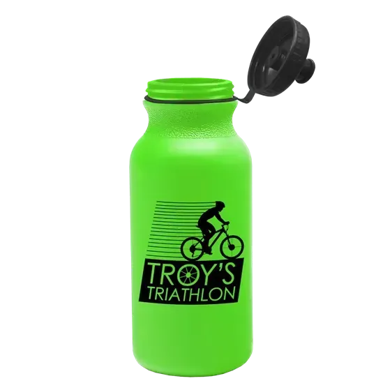 Omni Bike Bottle with Tethered Push-Pull Lid (20 oz.) — view 11