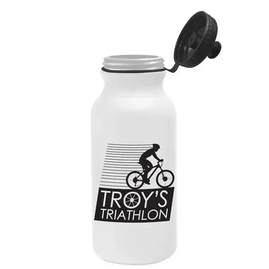 Omni Bike Bottle with Tethered Push-Pull Lid (20 oz.) — view 14