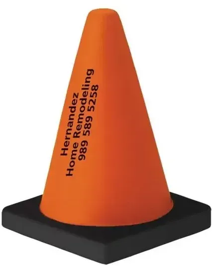 Orange And Black Cone Stress Shape