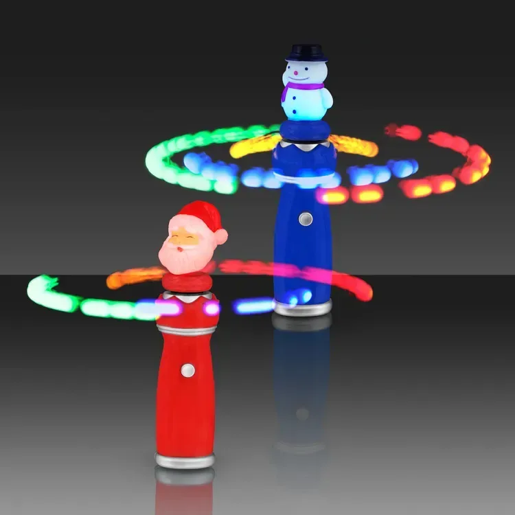 Orbiting LEDs Spinning Christmas Toy Wands — view 5