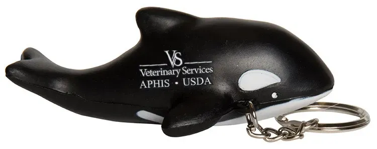 Orca Killer Whale Keyring Stress Reliever