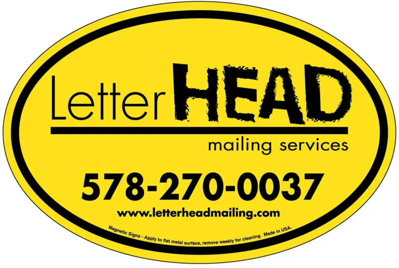 Custom Magnetic Car Signs (Oval) — view 3