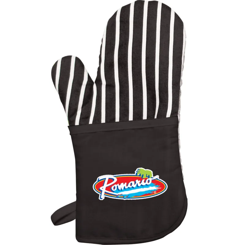 Oven Mitt with Stripes — view 5