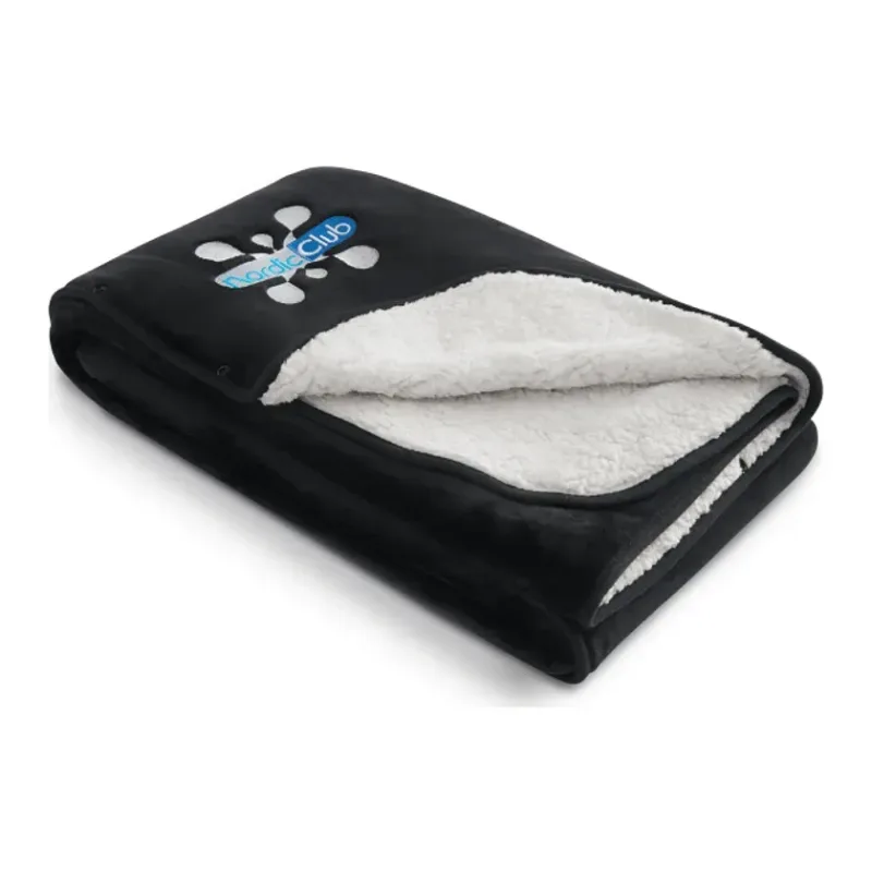 Oversized Wearable WFH Cozy Fleece Sherpa Blanket — view 8