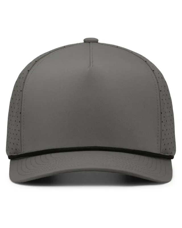 Pacific Headwear Weekender Perforated Snapback Cap — view 2