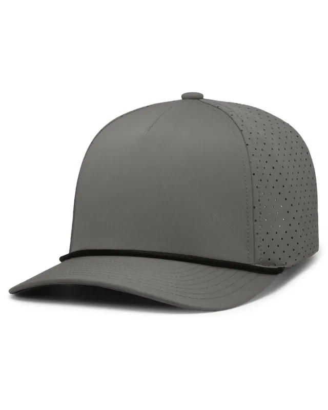 Pacific Headwear Weekender Perforated Snapback Cap — view 3