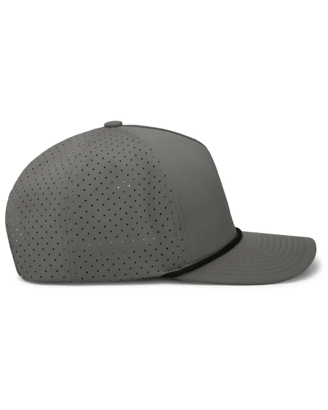 Pacific Headwear Weekender Perforated Snapback Cap — view 4