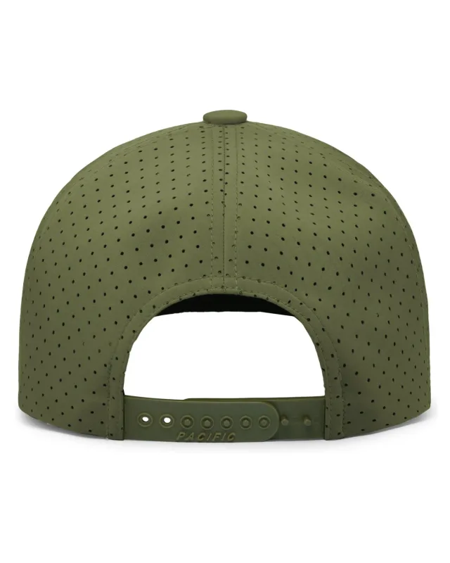 Pacific Headwear Weekender Perforated Snapback Cap — view 5