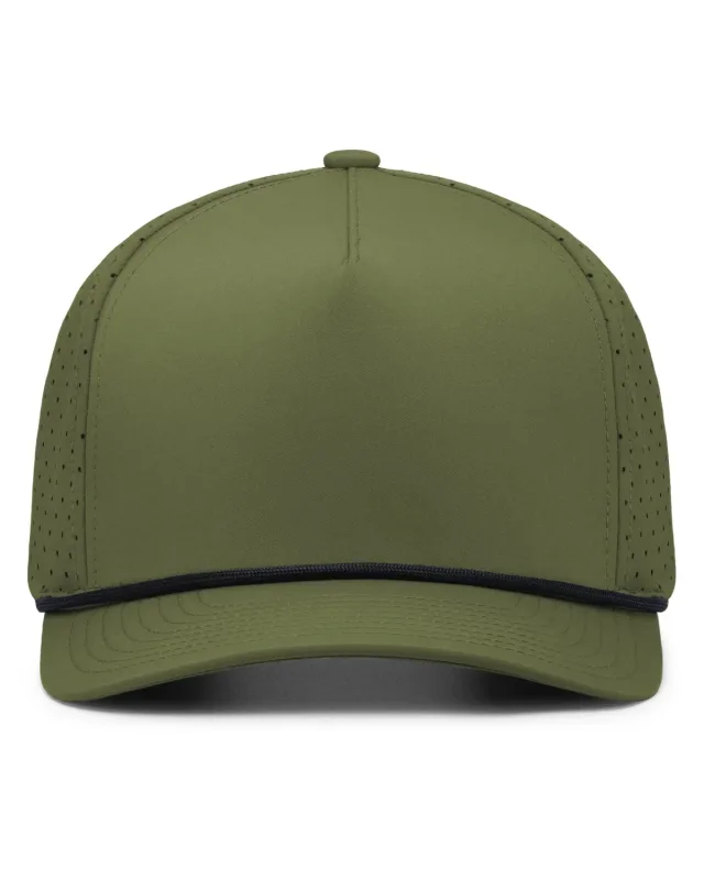 Pacific Headwear Weekender Perforated Snapback Cap — view 6