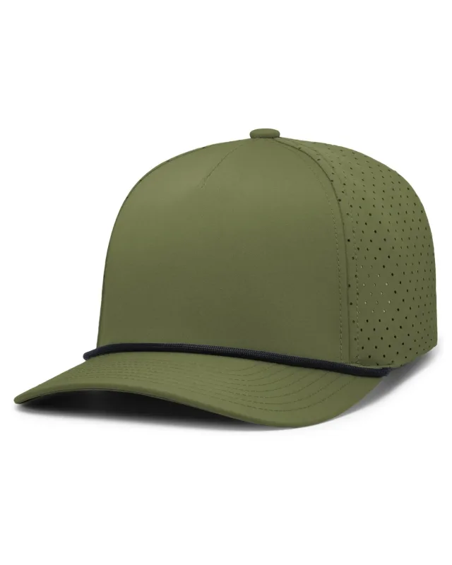 Pacific Headwear Weekender Perforated Snapback Cap — view 7