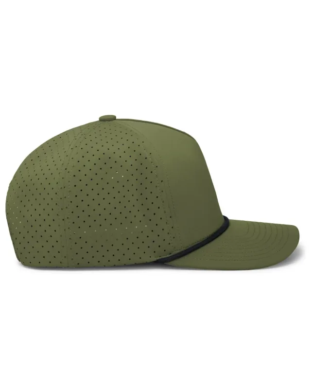 Pacific Headwear Weekender Perforated Snapback Cap — view 8