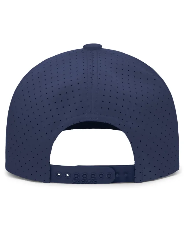 Pacific Headwear Weekender Perforated Snapback Cap — view 9