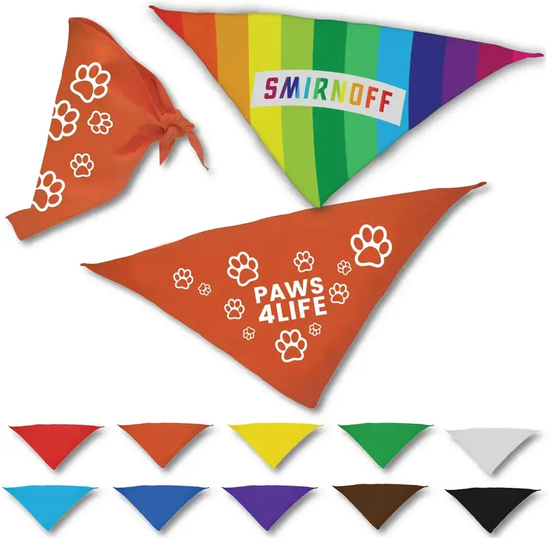 Custom Vibrant Dog Bandana for Small Dogs