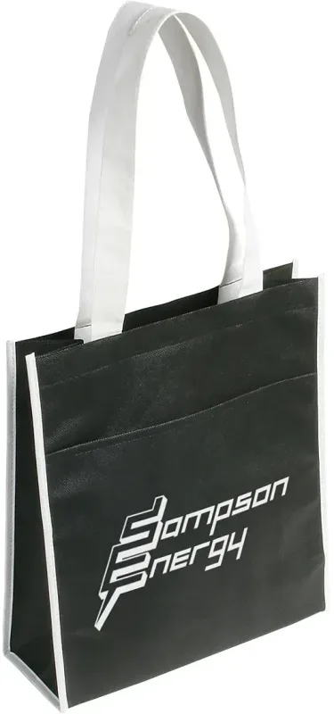 Peak Non-Woven Tote Bag with Pocket — view 8