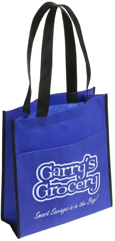 Peak Non-Woven Tote Bag with Pocket — view 9