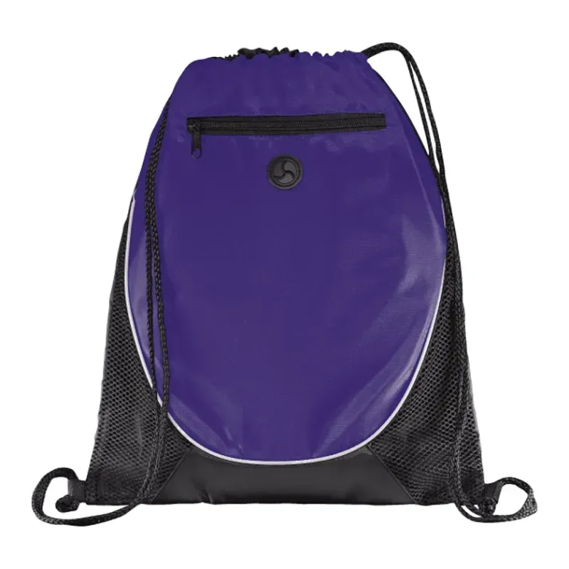 Custom Peek Drawstring Bag with Earbud Port — view 4