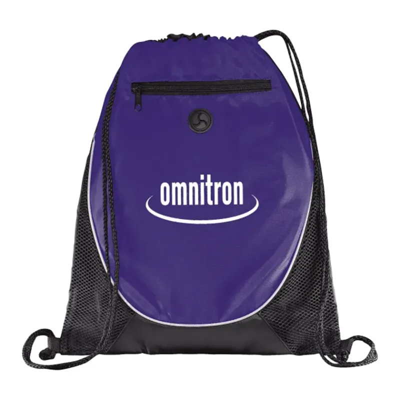 Custom Peek Drawstring Bag with Earbud Port — view 5