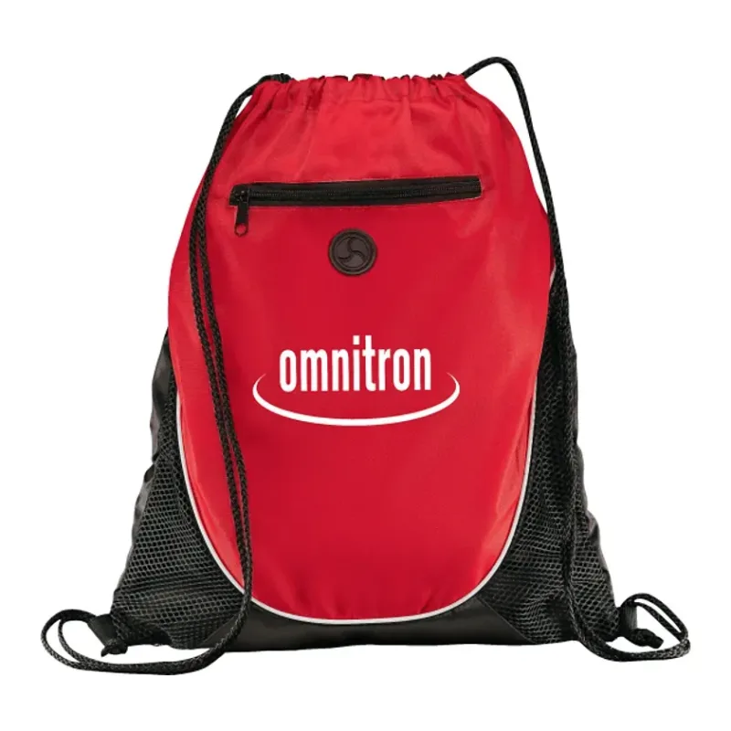 Custom Peek Drawstring Bag with Earbud Port — view 9
