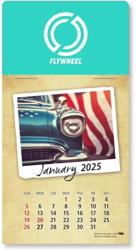 Personalized Classic Cars Peel-N-Stick Calendar Pad — view 10