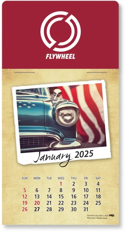 Personalized Classic Cars Peel-N-Stick Calendar Pad — view 11
