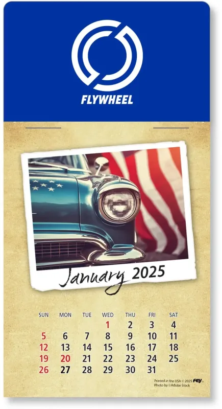 Personalized Classic Cars Peel-N-Stick Calendar Pad — view 16