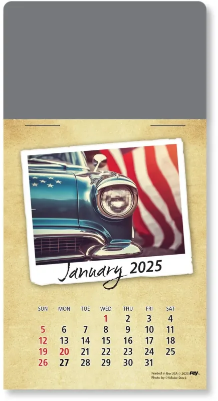 Personalized Classic Cars Peel-N-Stick Calendar Pad — view 17