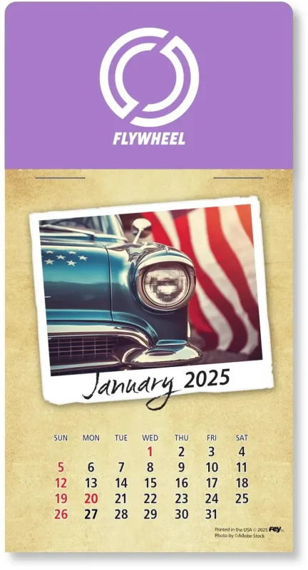 Personalized Classic Cars Peel-N-Stick Calendar Pad — view 19