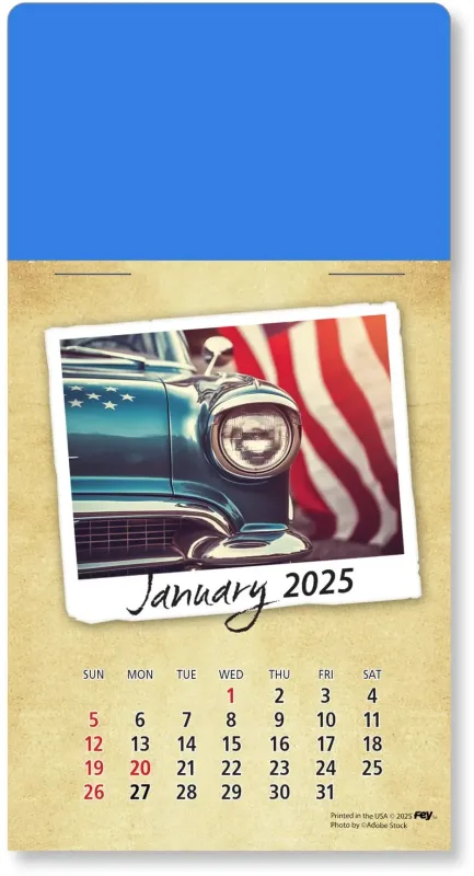 Personalized Classic Cars Peel-N-Stick Calendar Pad — view 20