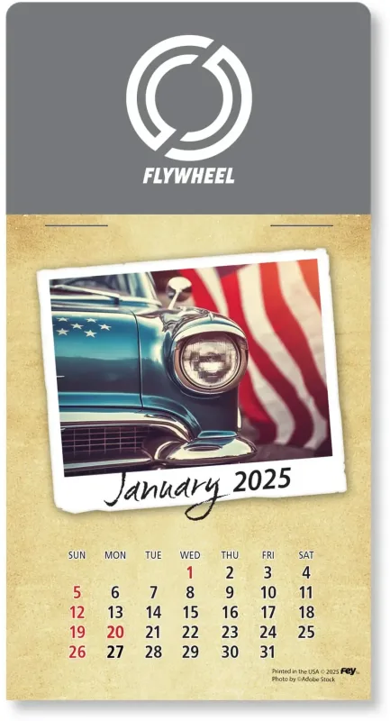 Personalized Classic Cars Peel-N-Stick Calendar Pad — view 22