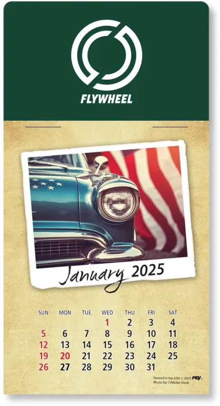 Personalized Classic Cars Peel-N-Stick Calendar Pad — view 23
