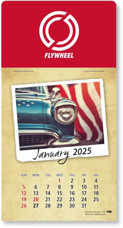 Personalized Classic Cars Peel-N-Stick Calendar Pad — view 24