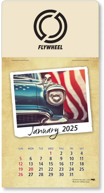 Personalized Classic Cars Peel-N-Stick Calendar Pad — view 25