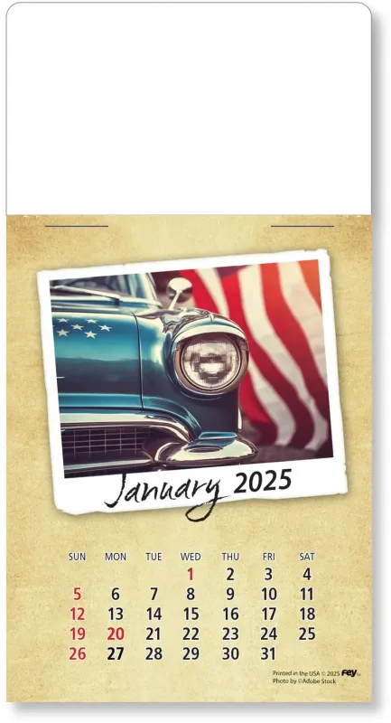 Personalized Classic Cars Peel-N-Stick Calendar Pad — view 26