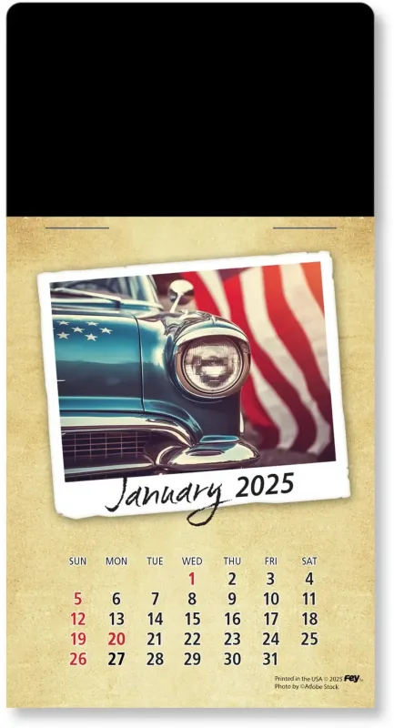 Personalized Classic Cars Peel-N-Stick Calendar Pad — view 27
