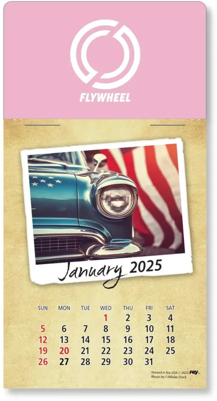 Personalized Classic Cars Peel-N-Stick Calendar Pad — view 33