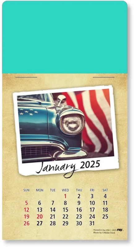 Personalized Classic Cars Peel-N-Stick Calendar Pad — view 37